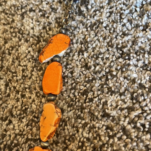 Orange slab necklace - Picture 2 of 2